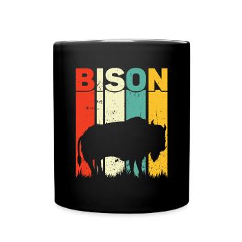 Bison - Full Colour Mug - black - Front