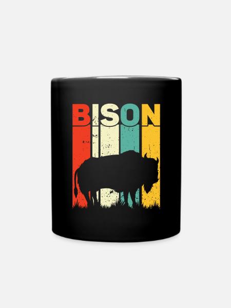 Bison - Tasse einfarbig - Schwarz
