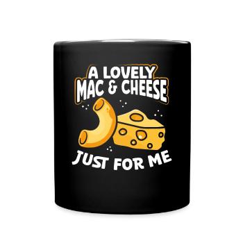 A beautiful mac and cheese - Full Colour Mug - black - Front