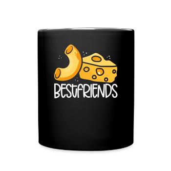 Best friends of Mac and cheese - Full Colour Mug - black - Front