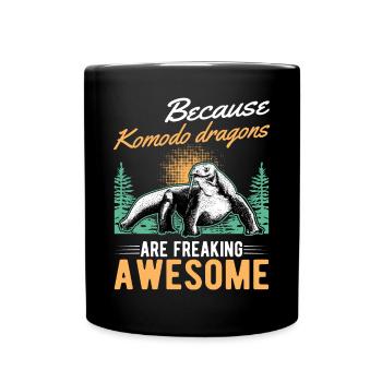 Parce que les dragons de Komodo sont géniaux - Mug uni - noir - Devant