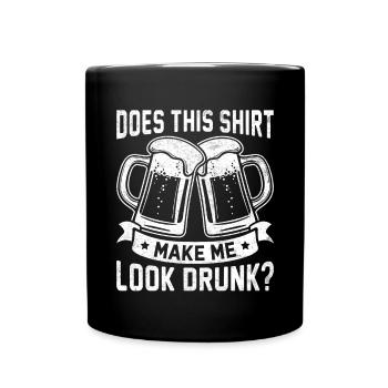 La vie des buveurs de bière artisanale à travers le brassage - Mug uni - noir - Devant