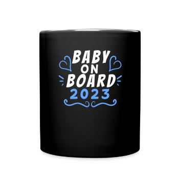 Bébé 2023 - Naissance Enceinte 2023 Grossesse - Mug uni - noir - Devant