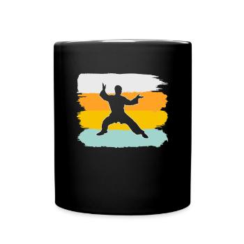 Martial Arts Retro - Full Colour Mug - black - Front