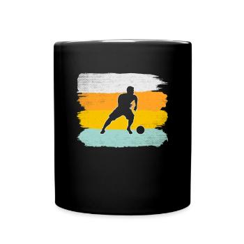 Football Rétro - Mug uni - noir - Devant