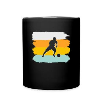 Football Rétro - Mug uni - noir - Devant