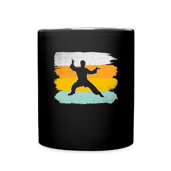 Martial Arts Retro - Full Colour Mug - black - Front