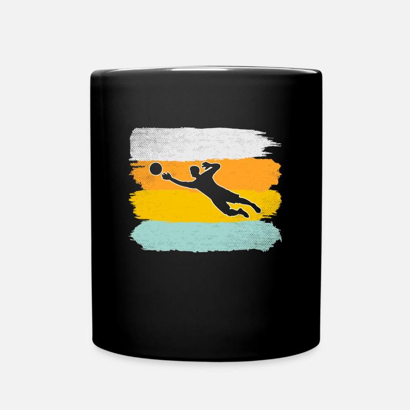 Torwart Retro - Tasse einfarbig - Schwarz