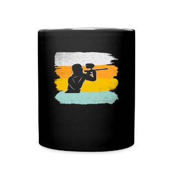 Paintball Rétro - Mug uni - noir - Devant