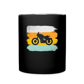 Moto Rétro - Mug uni - noir - Devant