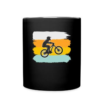 Mountain Bike Retro - Full Colour Mug - black - Front