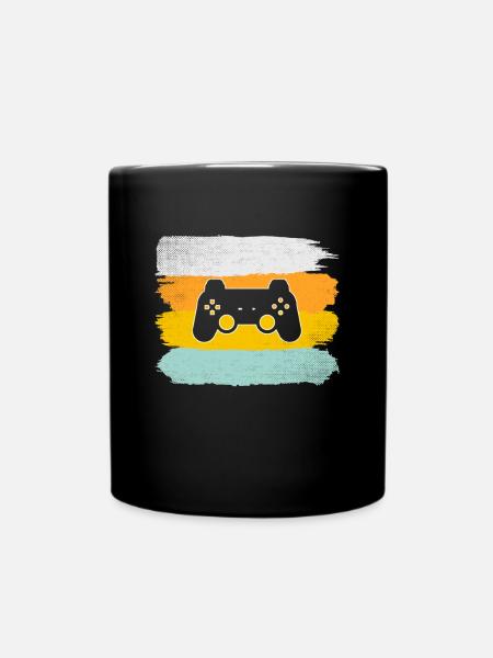 Gaming Retro - Tasse einfarbig - Schwarz