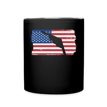 B-2 Stealth Bomber Milit�rflugzeug amerikanische F - Tasse einfarbig - Schwarz - Vorne