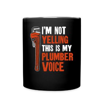 Plombier de plomberie vintage je ne suis pas - Mug uni - noir - Devant