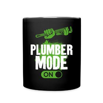 Plombier Plombier Plombier Vintage Plombier - Mug uni - noir - Devant