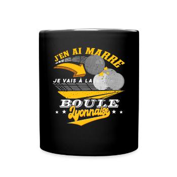 Boule Lyonnaise - Mug uni - noir - Devant