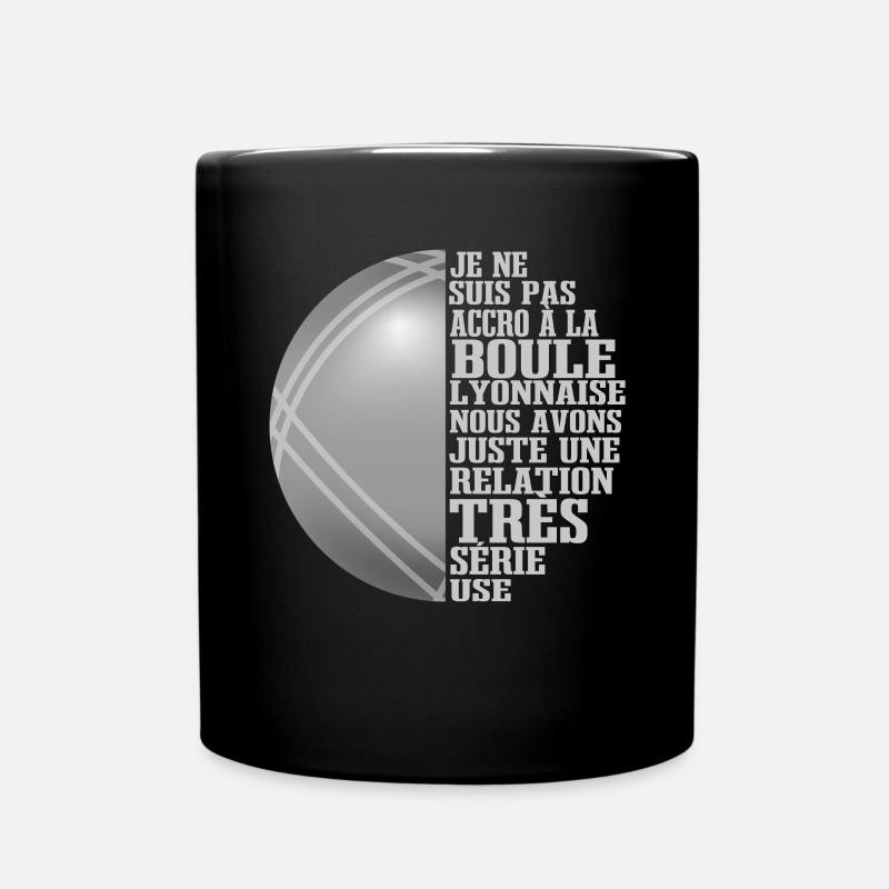 Slogan Boule Lyonnaise Drôle Bouliste - Mug uni - noir