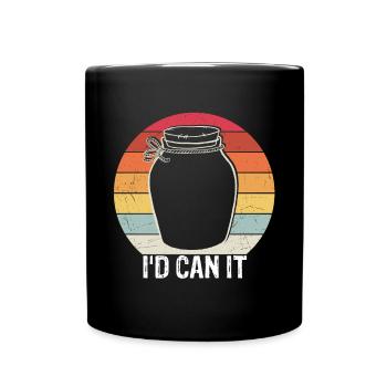 Homesteading Canning Season Id can it FoodHomestea - Tasse einfarbig - Schwarz - Vorne