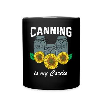 Canning is my Cardio Homesteader Food Perserve - Tasse einfarbig - Schwarz - Vorne
