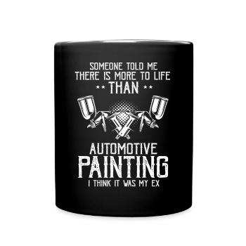 Painter Car Painting Vehicle Sprayer Spraygun - Full Colour Mug - black - Front