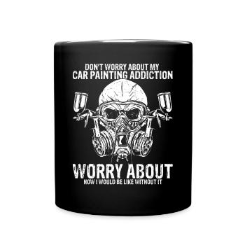 Car Painter Vehicle Sprayer Car Painting - Full Colour Mug - black - Front