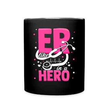 Infirmière de salle d'urgence ER comme dans Hero ER Tech - Mug uni - noir - Devant