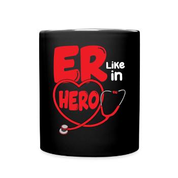 Urgence Room Tech ER comme dans Hero ER Nurse - Mug uni - noir - Devant