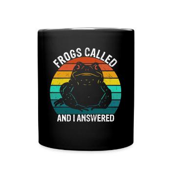 Frog Catching Frog Called and I Frog Hunter - Tasse einfarbig - Schwarz - Vorne