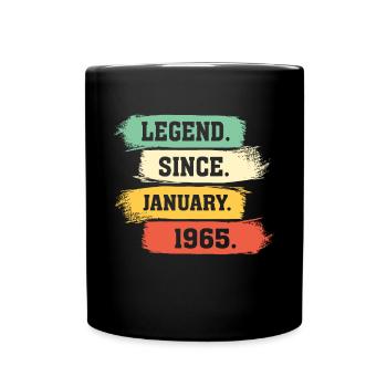 Légende depuis janvier 1965 Edition limitée - Mug uni - noir - Devant