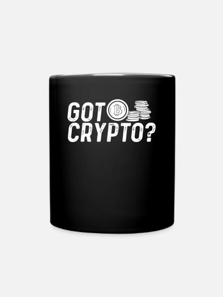 Habt ihr Bitcoin Oder Krypto - Tasse einfarbig - Schwarz