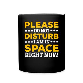 Je suis dans l’espace en ce moment - Aerospace Funny Space Tr - Mug uni - noir - Devant