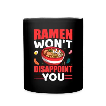 Les ramen ne vous décevront pas - Ramen Noodle - Mug uni - noir - Devant