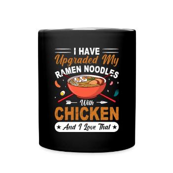 I updated my ramen noodle - Full Colour Mug - black - Front