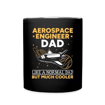 Space Travel Space Exploration Aerospace Engineer - Tasse einfarbig - Schwarz - Vorne