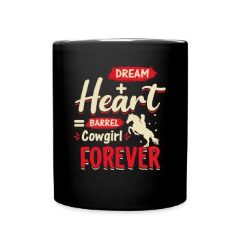 Dream + Heart = Barrel Forever - Barrel - Full Colour Mug - black - Front