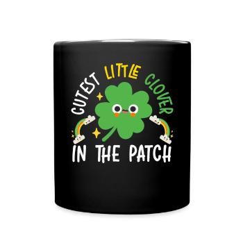 Süßester kleiner Klee im Patch St. Patricks Day - Tasse einfarbig - Schwarz - Vorne