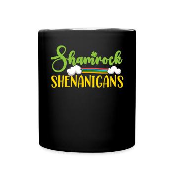 Shamrock Shenanigans St. Patricks Day Irish Pride - Tasse einfarbig - Schwarz - Vorne