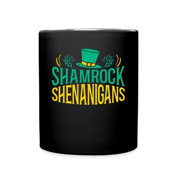 Shamrock Shenanigans St. Patricks Day Irish Pride - Tasse einfarbig - Schwarz - Vorne