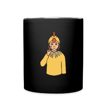 Poulet ASL Gestes de la main Sourd Perte auditive - Mug uni - noir - Devant