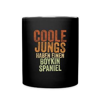 Boykin Spaniel - Tasse einfarbig - Schwarz - Vorne