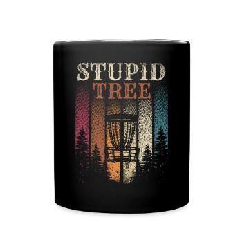 Stupid Tree Disc Golf Tournament - Tasse einfarbig - Schwarz - Vorne