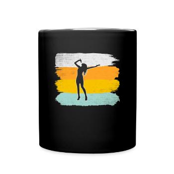 Singing Retro - Full Colour Mug - black - Front