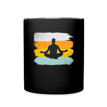 Méditation Rétro - Mug uni - noir - Devant
