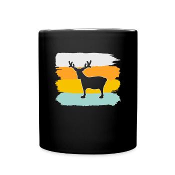 Moose Retro - Mug uni - noir - Devant