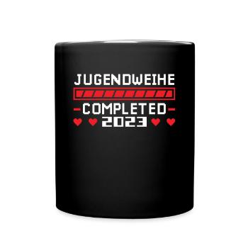 Jugendweihe 2023 Mädchen Junge - Tasse einfarbig - Schwarz - Vorne
