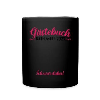 Jugendweihe 2023 Mädchen Junge - Tasse einfarbig - Schwarz - Vorne