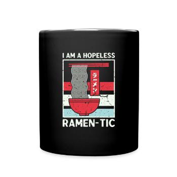 Hopeless Ramentic Ramen Noodles Japanese Noodles - Full Colour Mug - black - Front
