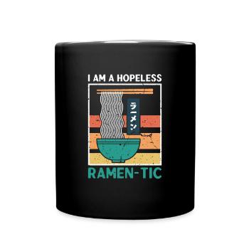 Hopeless Ramentic Ramen Noodles Japanese Noodles - Full Colour Mug - black - Front