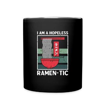 Hopeless Ramentic Ramen Noodles Japanese Noodles - Full Colour Mug - black - Front