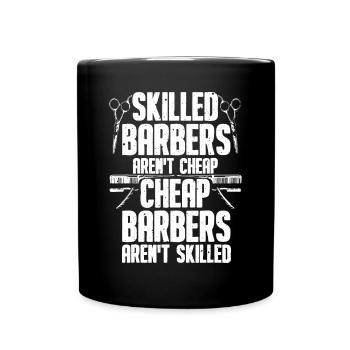 Barber Designs For Men Dad Funny Hairdressing Hair - Full Colour Mug - black - Front